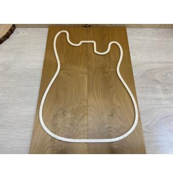 Клён Белый (Печёный) заготовка на топ Смешанный ААА 9х179х545 мм - 2 шт.(книжкой)-2