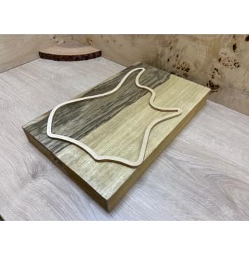 Корина Чёрная заготовка корпуса для Тревел гитары Смешанный ААА 49х259х420 мм (Массив) Корина Чёрная заготовка корпуса для Тревел гитары Смешанный ААА 49х259х420 мм (Массив)-5