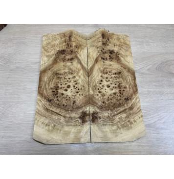 Тополь Кап заготовка на топ для Тревел гитары Смешанный ААА 10х162х390-420 мм - 2 шт. (книжкой)-0