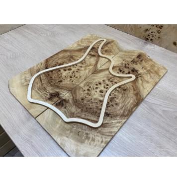 Тополь Кап заготовка на топ для Тревел гитары Смешанный ААА 10х162х390-420 мм - 2 шт. (книжкой)-1