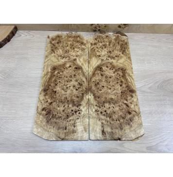 Тополь Кап заготовка на топ для Тревел гитары Смешанный ААА 6х162х400-420 мм - 2 шт. (книжкой)-2