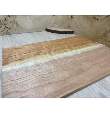 Вишня Американская Волнистая заготовка на топ Смешанный ААА Волна АА 8х215х500 мм - 2 шт. (книжкой)-4