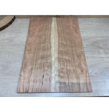 Вишня Американская Волнистая заготовка на топ Смешанный АА Волна А 8х185х545 мм - 2 шт. (книжкой)-3