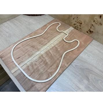 Вишня Американская Волнистая заготовка на топ Смешанный АА Волна А 8х185х545 мм - 2 шт. (книжкой)-1