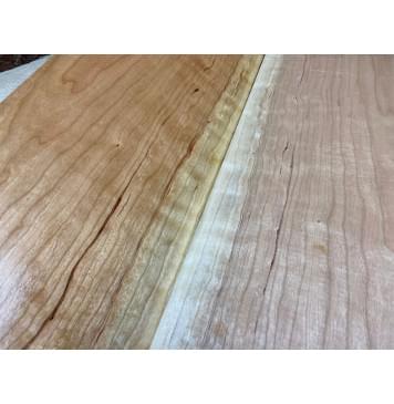 Вишня Американская Волнистая заготовка на топ Смешанный АА Волна А 9х160х500 мм - 2 шт. (книжкой)-4