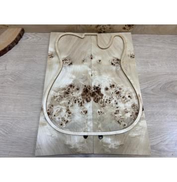 Тополь Кап заготовка на топ Смешанный ААА 11х170х465 мм - 2 шт. (книжкой)-2