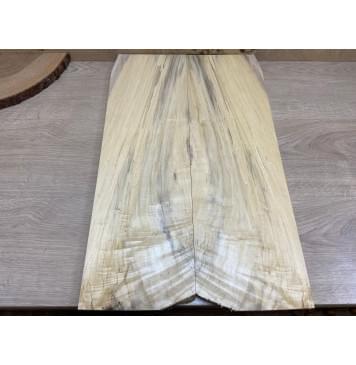 Тополь Болотный Волнистый заготовка на топ Смешанный ААА Волна АА 10х180х550 мм - 2 шт. (книжкой)-4