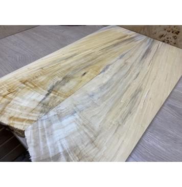 Тополь Болотный Волнистый заготовка на топ Смешанный ААА Волна АА 10х180х550 мм - 2 шт. (книжкой)-1