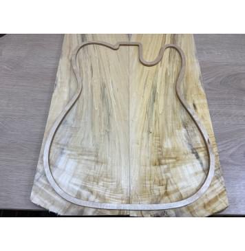 Тополь Болотный Волнистый заготовка на топ Смешанный ААА Волна АА 10х180х550 мм - 2 шт. (книжкой)-0