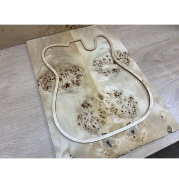 Тополь Кап заготовка на топ Смешанный ААА 12х190х530 мм - 2 шт. (книжкой) Тополь Кап заготовка на топ Смешанный ААА 12х190х530 мм - 2 шт. (книжкой)-2