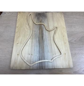 Тополь Болотный заготовка на топ для Тревел гитары Смешанный АА 13х170х390 мм - 2 шт. (книжкой)-0