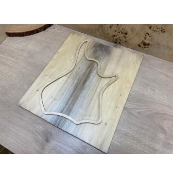 Тополь Болотный заготовка на топ для Тревел гитары Смешанный АА 13х170х390 мм - 2 шт. (книжкой)-1