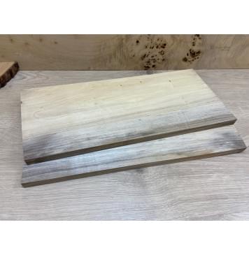 Тополь Болотный заготовка на топ для Тревел гитары Смешанный АА 13х170х390 мм - 2 шт. (книжкой)-3