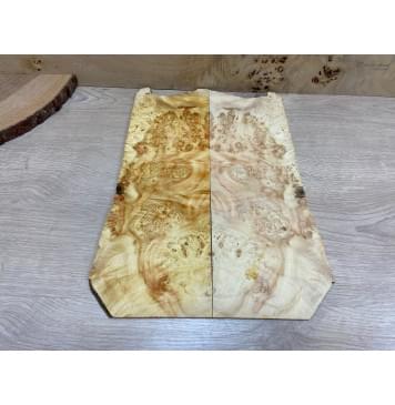 Карагач Кап заготовка на топ для Тревел гитары Смешанный ААА 7х130-150х380 мм - 2 шт. (книжкой) Карагач Кап заготовка на топ для Тревел гитары Смешанный ААА 7х130-150х380 мм - 2 шт. (книжкой)-1