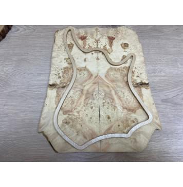 Карагач Кап заготовка на топ для Тревел гитары Смешанный ААА 7х130х370 мм - 2 шт. (книжкой) Карагач Кап заготовка на топ для Тревел гитары Смешанный ААА 7х130х370 мм - 2 шт. (книжкой)-3