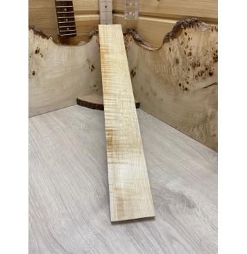 Клён Белый Явор, Волнистый заготовка накладки для электрогитары Смешанный А Волна А 11х80х610 мм-4