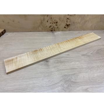 Клён Белый Явор, Волнистый заготовка накладки для электрогитары Смешанный А Волна А 11х80х610 мм-0