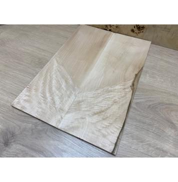 Клён Белый Явор, Волнистый заготовка на топ Смешанный ААА Волна ААА 8х140х405 мм - 2 шт. (книжкой)-2