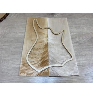 Клён Белый Явор, Волнистый заготовка на топ для тревел гитары Смешанный ААА Волна АА 7х147х400 мм - 2 шт. (книжкой)-0