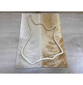 Клён Белый Явор, Волнистый заготовка на топ для тревел гитары Смешанный ААА Волна АА 7х147х400 мм - 2 шт. (книжкой)-1