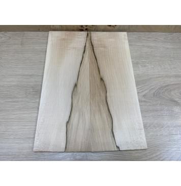 Клён Чёрный заготовка на топ для Тревел гитары Смешанный ААА 8х143х405 мм - 2 шт. (книжкой)-0