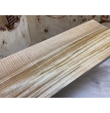 Ясень Оливковый Волнистый заготовка на топ Радиал ААА Волна АА 16х190х480мм - 2 шт. (книжкой)-3