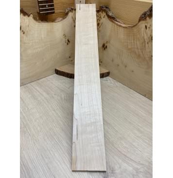 Клён Белый заготовка накладки для электрогитары  Смешанный АА 8х73х535 мм-1