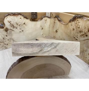 Ясень Белый Оливковый заготовка корпуса для Тревел гитары Смешанный А  49х253х420 мм (Массив)-2