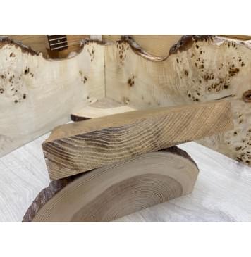 Ясень Печёный Массив заготовка корпуса для Тревел гитары Смешанный ААА 42х265х390 мм-4