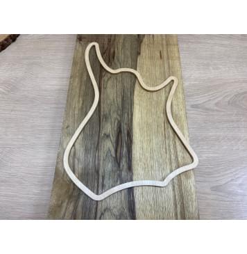 Корина Чёрная заготовка корпуса для Тревел гитары Смешанный ААА 44х262х500 мм (Массив) Корина Чёрная заготовка корпуса для Тревел гитары Смешанный ААА 44х262х500 мм (Массив)-3