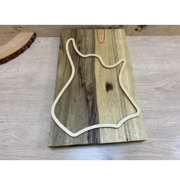 Корина Чёрная заготовка корпуса для Тревел гитары Смешанный АА 43х263х430 мм (Массив) Корина Чёрная заготовка корпуса для Тревел гитары Смешанный АА 43х263х430 мм (Массив)-0