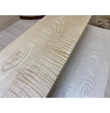 Клён Белый Явор, Волнистый заготовка на топ Смешанный АА Волна АА 12х177х510 мм - 2 шт. (книжкой)-1