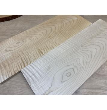 Клён Белый Явор, Волнистый заготовка на топ Смешанный АА Волна АА 12х177х510 мм - 2 шт. (книжкой)-2