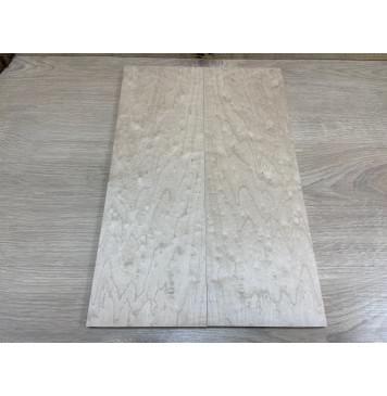 Клён Облачко заготовка на топ для Тревел гитары Смешанный ААА Волна АА 11х134х405 мм - 2 шт. (книжкой)-0