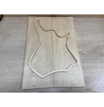 Клён Белый заготовка на топ для Тревел гитары Тангент АА 10,5х147х430 мм - 2 шт.(книжкой)-0