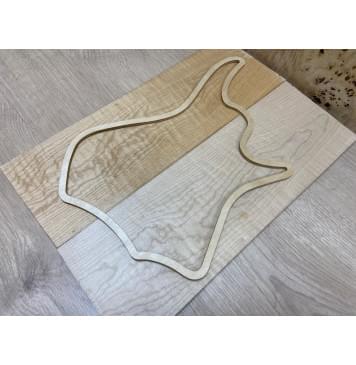 Клён Белый Явор, Волнистый заготовка на топ для Тревел-гитары Тангент ААА Волна АА 11х145х420 мм - 2 шт. (книжкой)-2