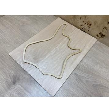 Клён Белый заготовка на топ Тангент АА 11х152х400 мм - 2 шт. (книжкой)-0