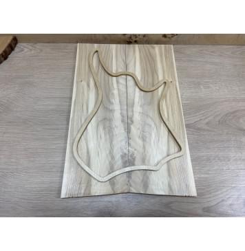 Клён Чёрный заготовка на топ для Тревел гитары Смешанный ААА 10х140х405 мм - 2 шт. (книжкой)-2