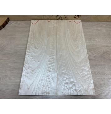 Клён Облачко заготовка на топ Смешанный ААА Волна АА 11х165х440 мм - 2 шт. (книжкой)-0