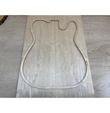 Клён Белый заготовка на топ Смешанный АА 9х175х495 мм - 2 шт. (книжкой)-0