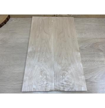 Клён Белый заготовка на топ для Тревел гитары Тангент АА 10х155х495 мм - 2 шт.(книжкой)-1