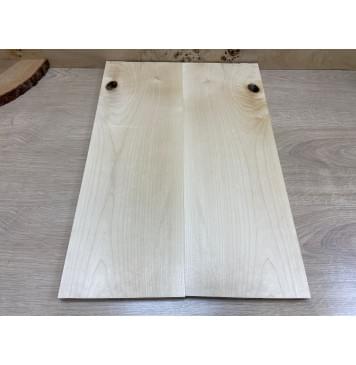 Клён Белый заготовка на топ Смешанный АА 20х188х530 мм - 2 шт. (книжкой)-0