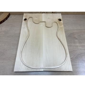 Клён Белый заготовка на топ Смешанный АА 20х188х530 мм - 2 шт. (книжкой)-3