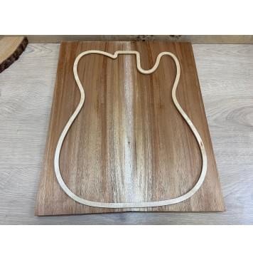 Махагон Кая заготовка на топ Радиал АА 18х194х460 мм - 2 шт. (книжкой)-0