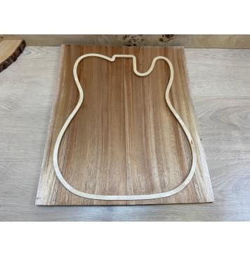 Махагон Кая заготовка на топ Радиал АА 18х194х460 мм - 2 шт. (книжкой)-1