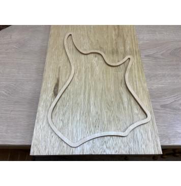 Корина Белая заготовка корпуса для Тревел - гитары Тангент АА 41х300х550 мм (Массив) Корина Белая заготовка корпуса для Тревел - гитары Тангент АА 41х300х550 мм (Массив)-1