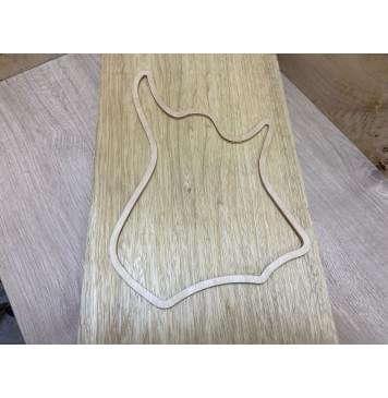 Корина Белая заготовка корпуса для Тревел - гитары Тангент АА 41х300х550 мм (Массив) Корина Белая заготовка корпуса для Тревел - гитары Тангент АА 41х300х550 мм (Массив)-4