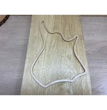 Корина Белая заготовка корпуса для Тревел - гитары Тангент АА 40х300х540 мм (Массив) Корина Белая заготовка корпуса для Тревел - гитары Тангент АА 40х300х540 мм (Массив)-5