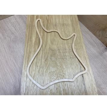 Корина Белая заготовка корпуса для Тревел - гитары Тангент АА 40х300х540 мм (Массив) Корина Белая заготовка корпуса для Тревел - гитары Тангент АА 40х300х540 мм (Массив)-2