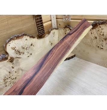 Эбен Красный заготовка накладки для бас-гитары Смешанный ААА 9,5х65х600 мм-3